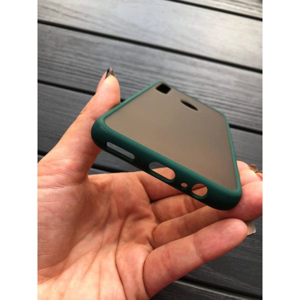 Чехол для Huawei P40 Lite E матовый пластик без дизайна