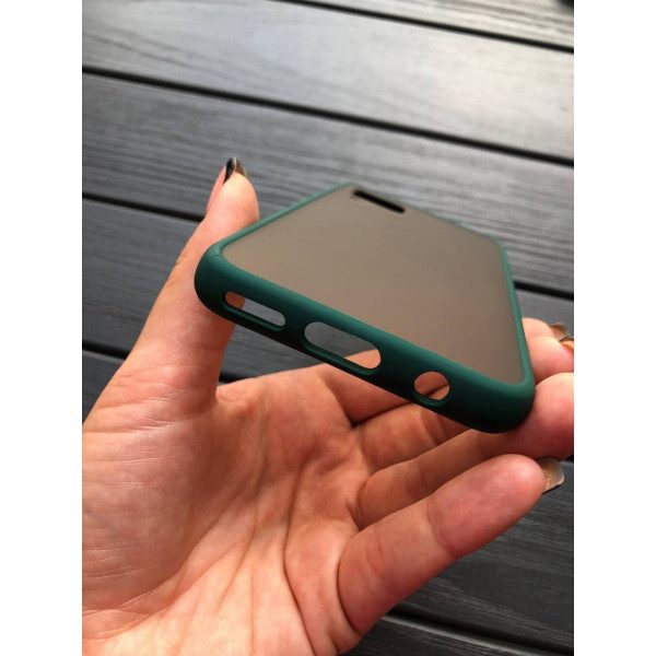 Матовый пластик с цветным ободком/Huawei P40 Lite
