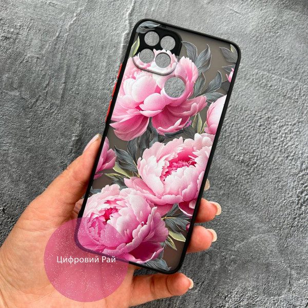 Чехол для Oppo A15s / A15 пионы крупные