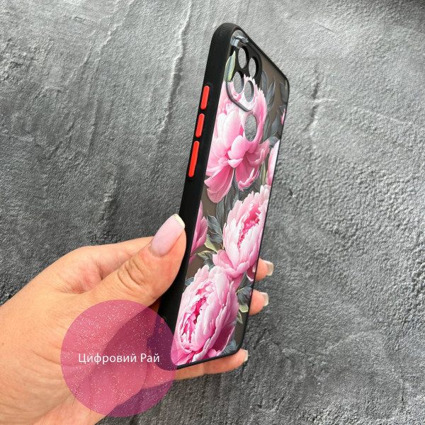Чехол для Oppo A15s / A15 пионы крупные