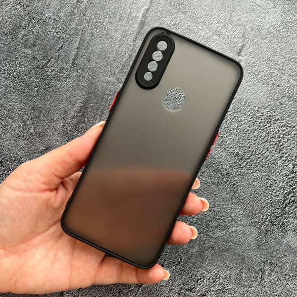 Чехол для Oppo A31 с защитой камеры матовый пластик без дизайна