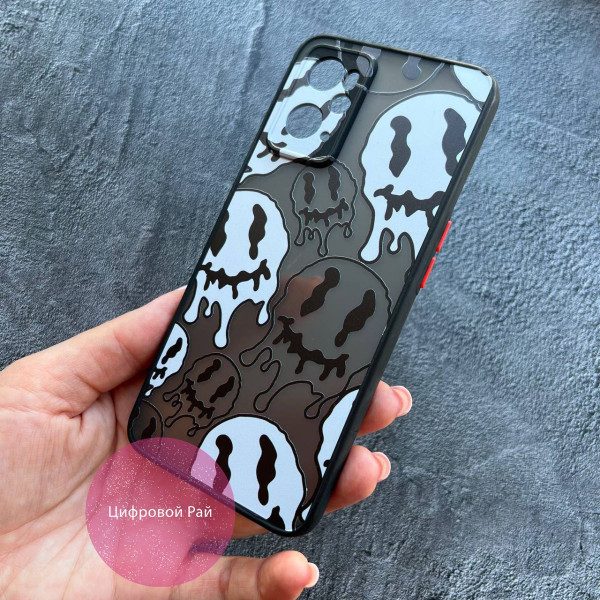 Чехол для Oppo A76/A96 смайлики призраки