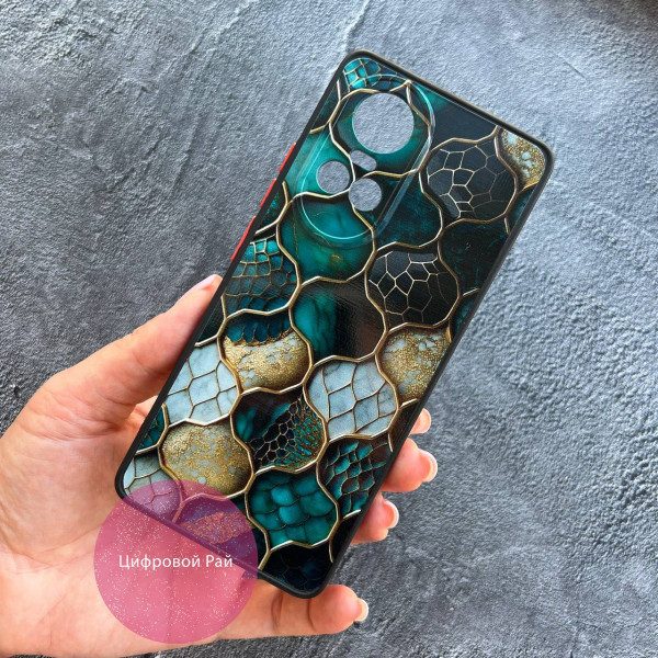 Чехол для Oppo Reno 10 / 10 Pro изумрудная мозаика