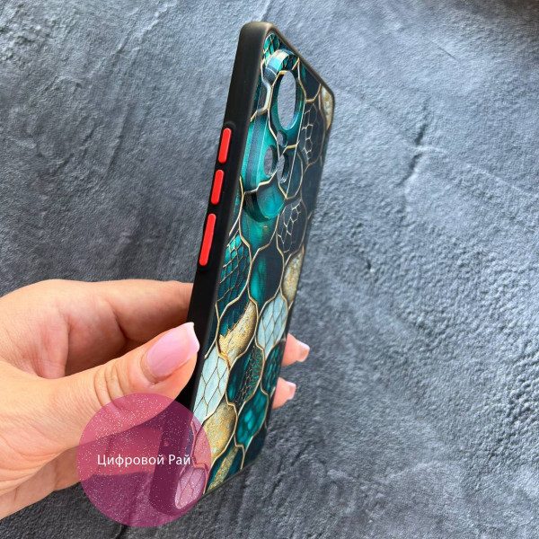 Чехол для Oppo Reno 10 / 10 Pro изумрудная мозаика