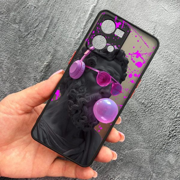 Чехол для Oppo Reno 7 4G с защитой камеры с греческой скульптурой Давид