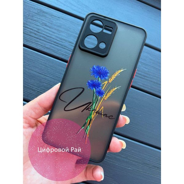Чохол для Oppo Reno7 4G патріотичний з волошкою