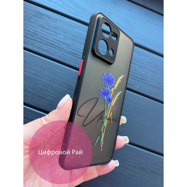 Чохол для Oppo Reno7 4G патріотичний з волошкою