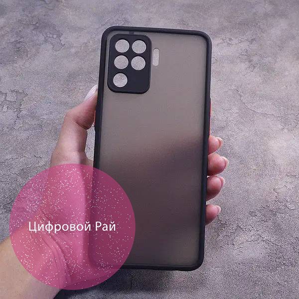 Чохол для Oppo Reno 5 Lite матовий пластик без дизайну