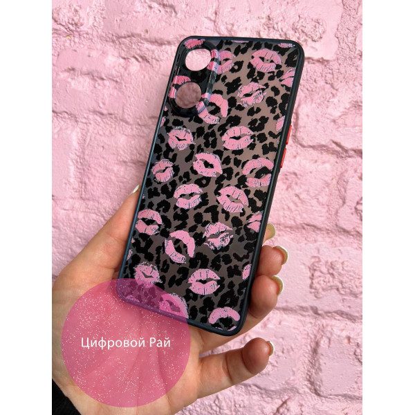 Чехол для Oppo Reno 8T 4G губы и леопард