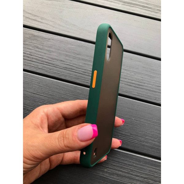 Чехол для Samsung Galaxy A01 матовый пластик без дизайна