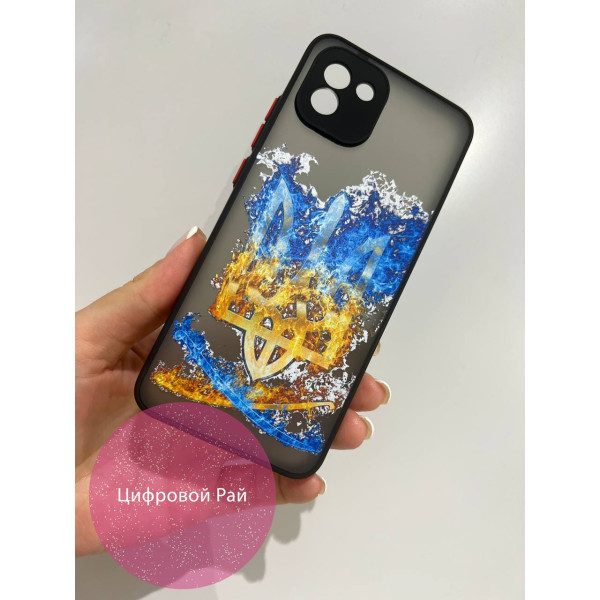 Чехол для Samsung Galaxy A03 трезубец с саблями