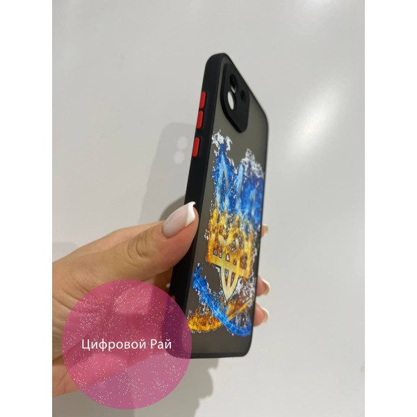 Чехол для Samsung Galaxy A03 трезубец с саблями