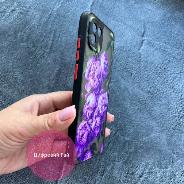 Чехол для Samsung Galaxy A03 лавандовые пионы