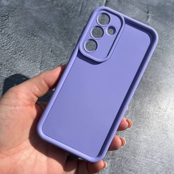 Чехол для Samsung Galaxy A14 с защитой камеры объемный чехол лавандового цвета