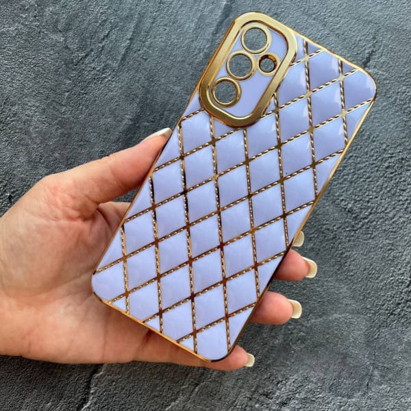 Чохол для Samsung Galaxy A15 бузкова «подушечка» з захистом камери