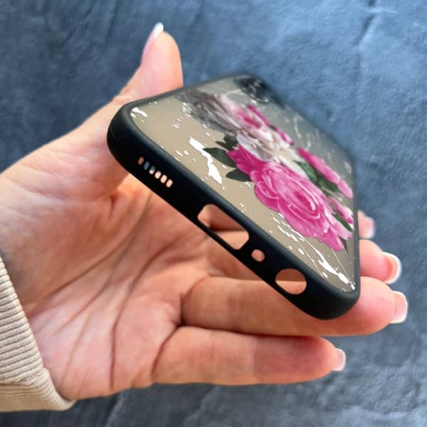 Чохол для Samsung Galaxy A24 з захистом камери з квітами півонії класичні