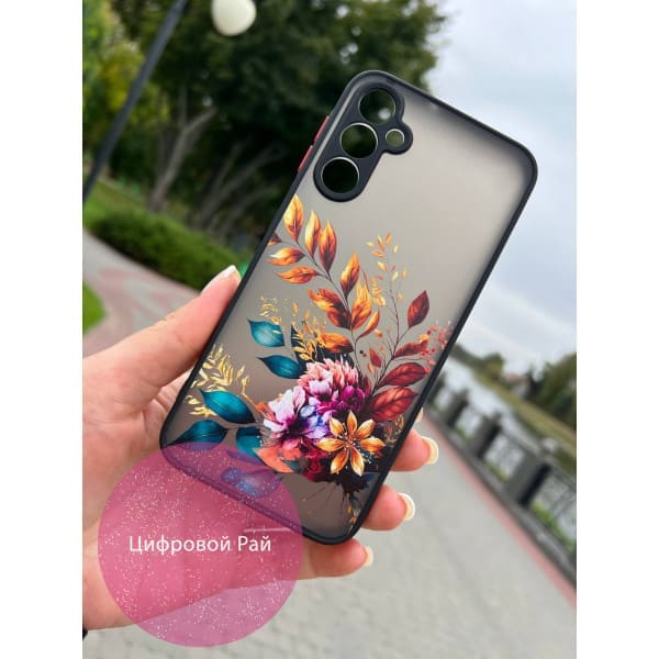 Чохол для Samsung Galaxy A24 з захистом камери з осінніми квітами