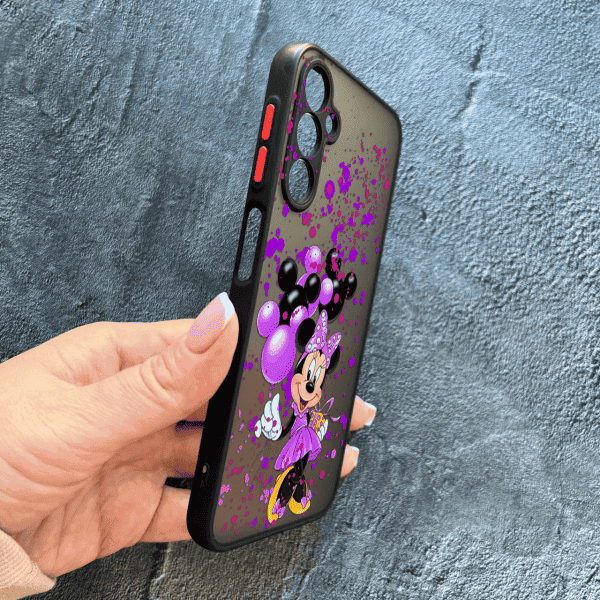 Чохол для Samsung Galaxy A14 з захистом камери дитячий з Мінні Маус та повітряними кульками