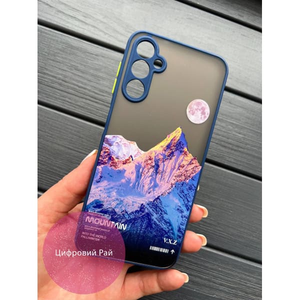 Чехол для Samsung Galaxy A14 горы Blue mountains