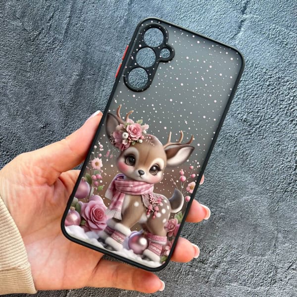 Чохол для Samsung Galaxy A24 з захистом камери з новорічним оленятком