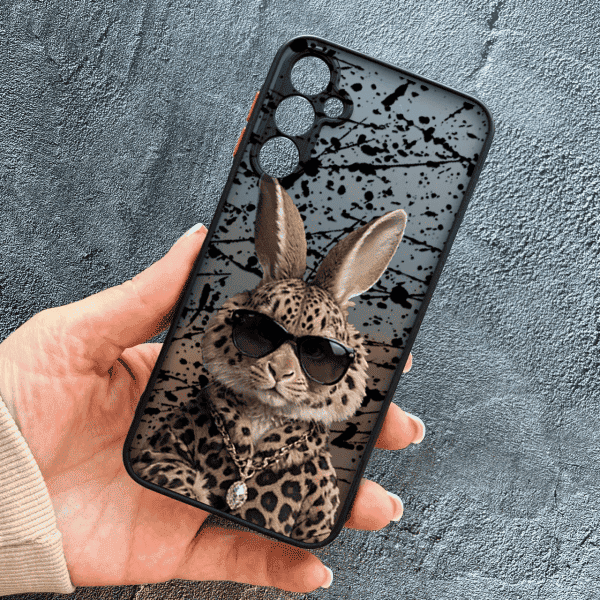 Чохол для Samsung Galaxy A05s з захистом камери з зайцем у леопарді