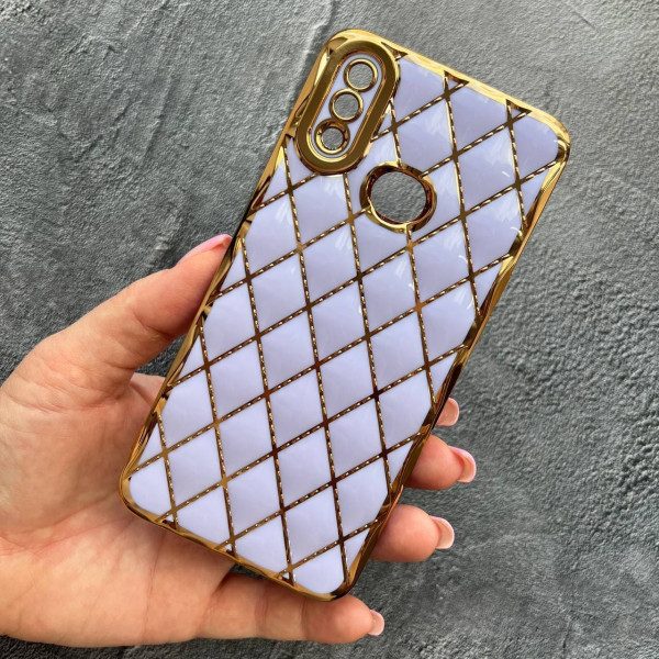 Чехол для Samsung Galaxy A10s с защитой камеры лавандовая «подушечка»
