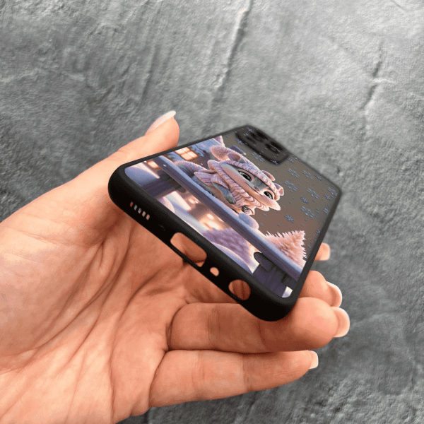 Чехол для Samsung Galaxy A12 / M12 с защитой камеры хомячек в розовой шапочке