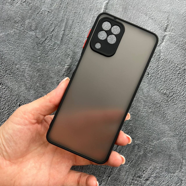 Чохол для Samsung Galaxy A12 / M12 з захистом камери матовий пластик без дизайну