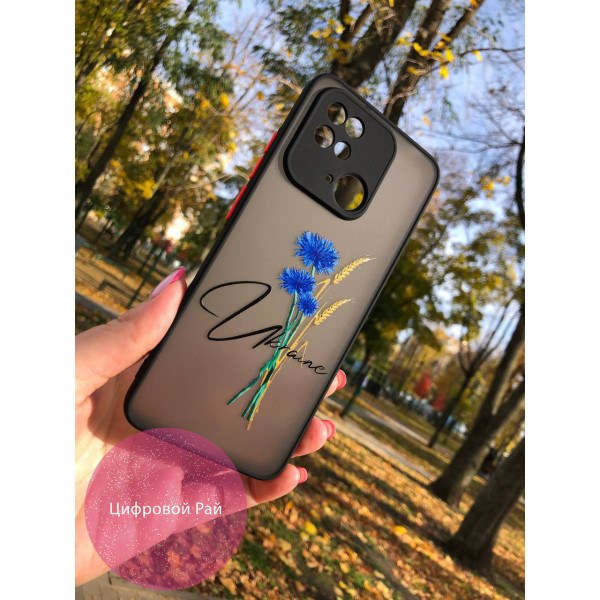 Чохол для Xiaomi Redmi 10С / Xiaomi Poco C40 патріотичний з волошкою