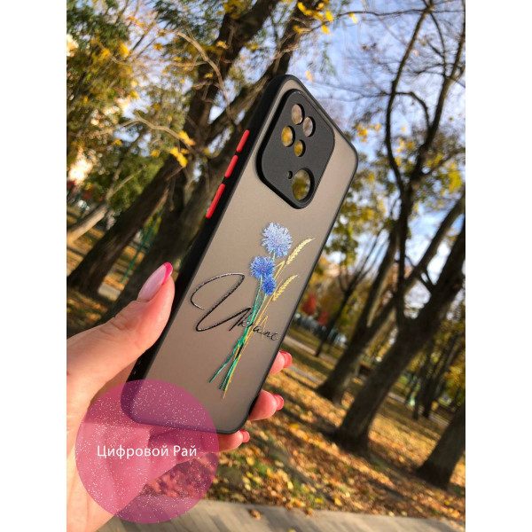 Чехол для Xiaomi Redmi 10С / Xiaomi Poco C40 патриотический с волошкой
