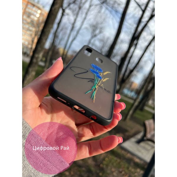 Чехол для Samsung Galaxy A20/A30 патриотический с волошкой
