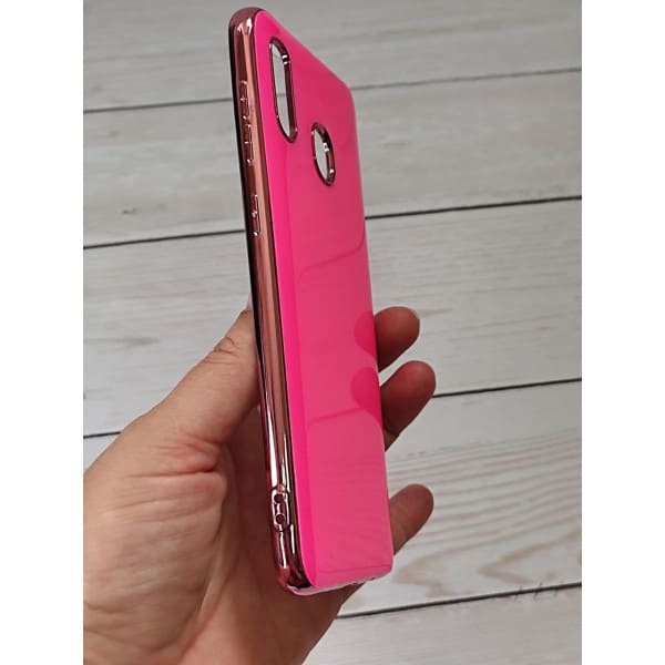 Чехол для Samsung Galaxy A20 / A30 силиконовый глянцевый чехол с блестящим ободком