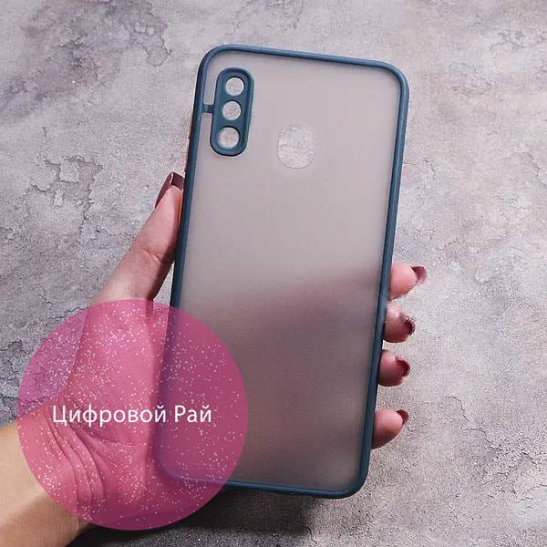 Чехол для Samsung Galaxy A20/A30 матовый пластик без дизайна