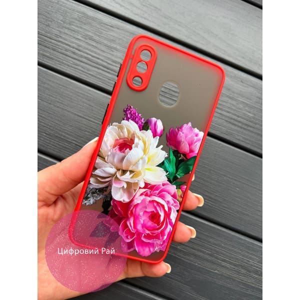 Чехол для Samsung Galaxy A20/A30 пионы классические