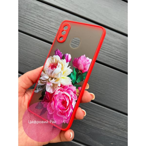 Чехол для Samsung Galaxy A20/A30 пионы классические