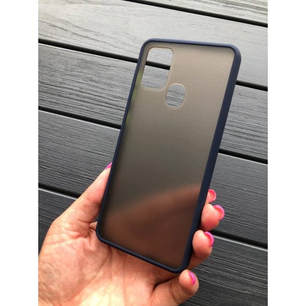 Чехол для Samsung Galaxy A21s матовый пластик без дизайна