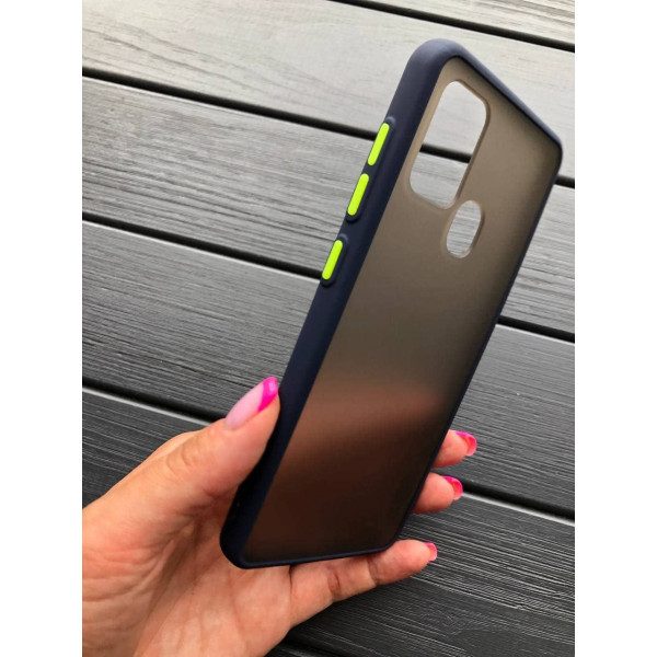 Чехол для Samsung Galaxy A21s матовый пластик без дизайна