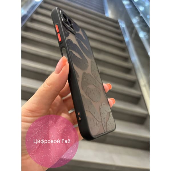 Чехол для Samsung Galaxy A22 5G черные губы