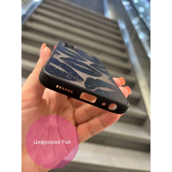 Чехол для Samsung Galaxy A22 5G черные губы