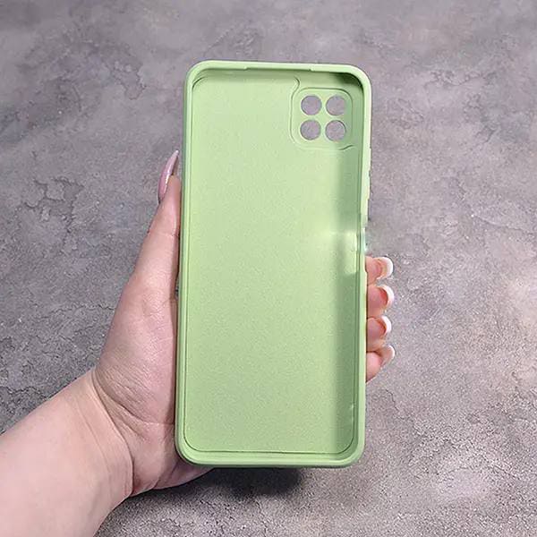 Однотонный чехол для Samsung Galaxy A22 5G с soft-touch покрытием и микрофиброй внутри
