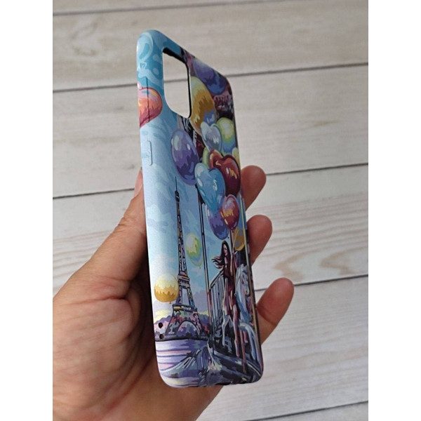 Чехол для Samsung Galaxy A31 чехол с принтом девочка Париж/шарики