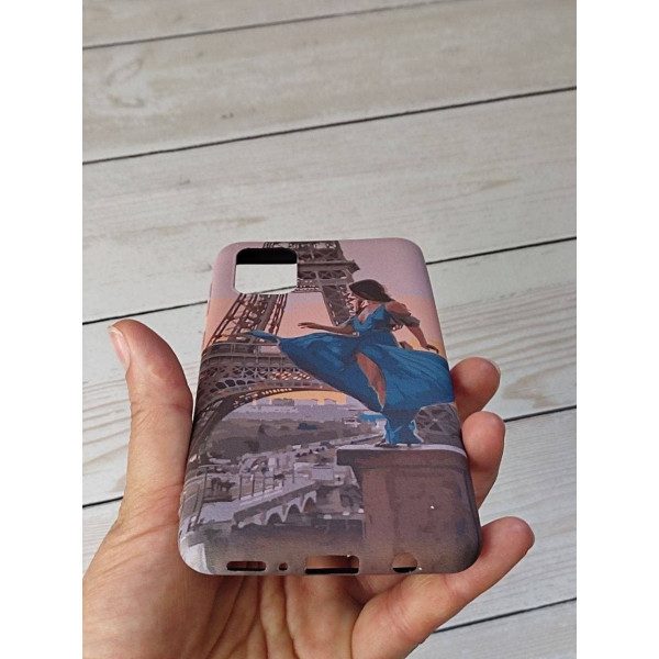 Чехол для Samsung Galaxy A31 девочка в Париже