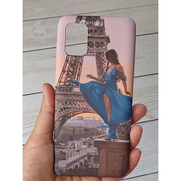 Чехол для Samsung Galaxy A31 девочка в Париже