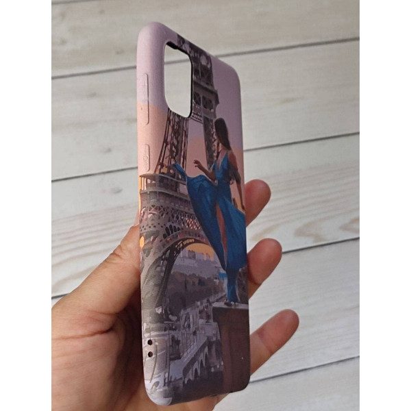 Чехол для Samsung Galaxy A31 девочка в Париже