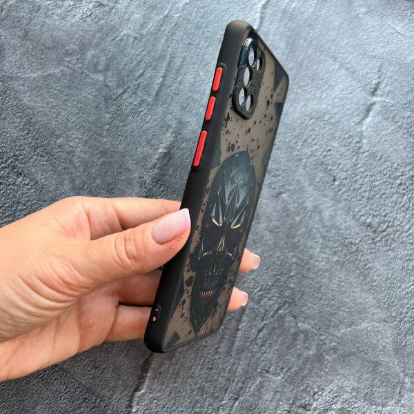Чехол для Samsung Galaxy A31 череп с кубами