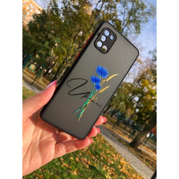 Чехол для Samsung Galaxy A31 патриотический с волошкой