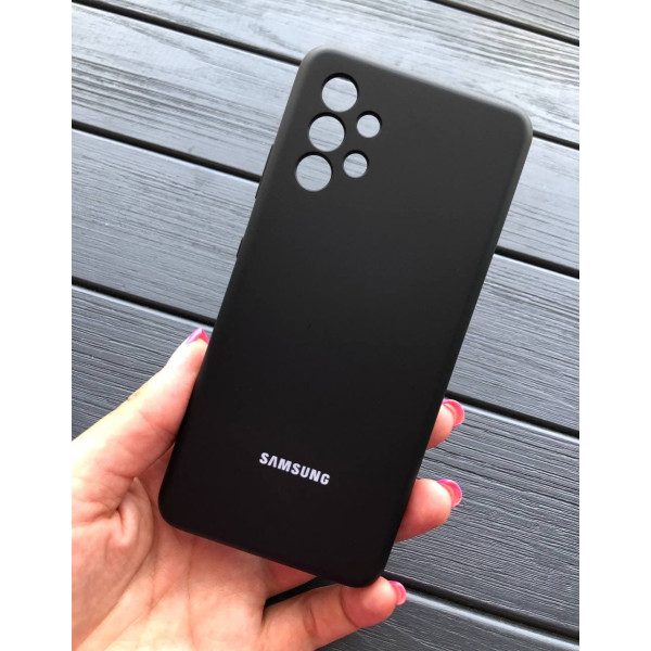 Однотонный чехол для Samsung Galaxy A32 (A325F) 4G с soft-touch покрытием и микрофиброй внутри