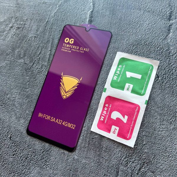 Защитное стекло SKLO 3D (full glue) для Samsung Galaxy A32 (A325F) 4G