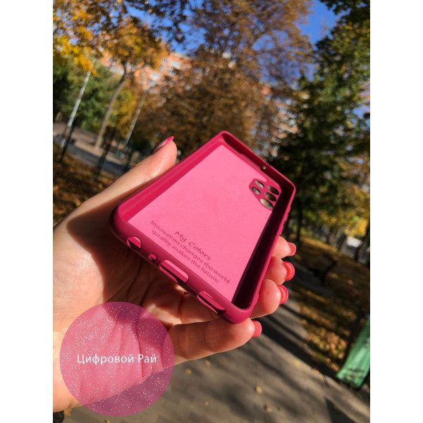 Однотонный чехол для Samsung Galaxy A32 (A325F) 4G с soft-touch покрытием и микрофиброй внутри