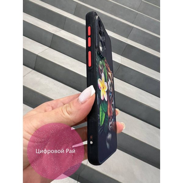 Чохол для Samsung Galaxy A33 тигр та квіти